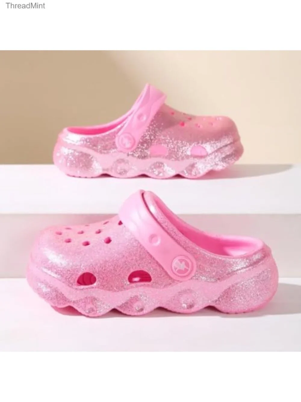 Toddler Girls Lightweight EVA Clog Sandals Adjustable Strap Non-Slip Garden